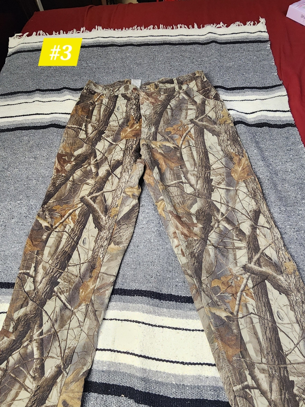 Carhartt Men's Cargo Pants in Brown and Tan Woodland Camo
